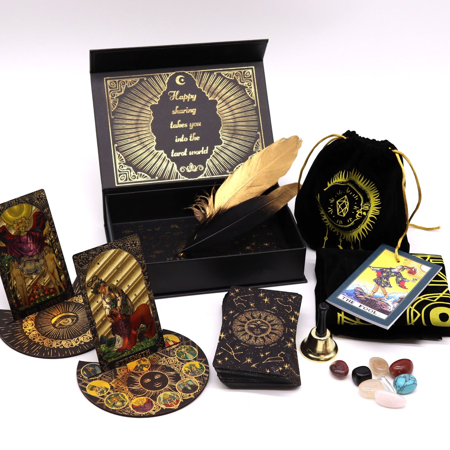 Gold Foil Tarot - Let the Magic Begin - Premium Gift Set