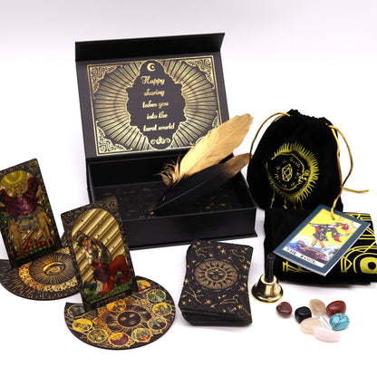 Gold Foil Tarot - Let the Magic Begin - Premium Gift Set