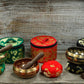 Mini Singing Bowl Gift Set - Red