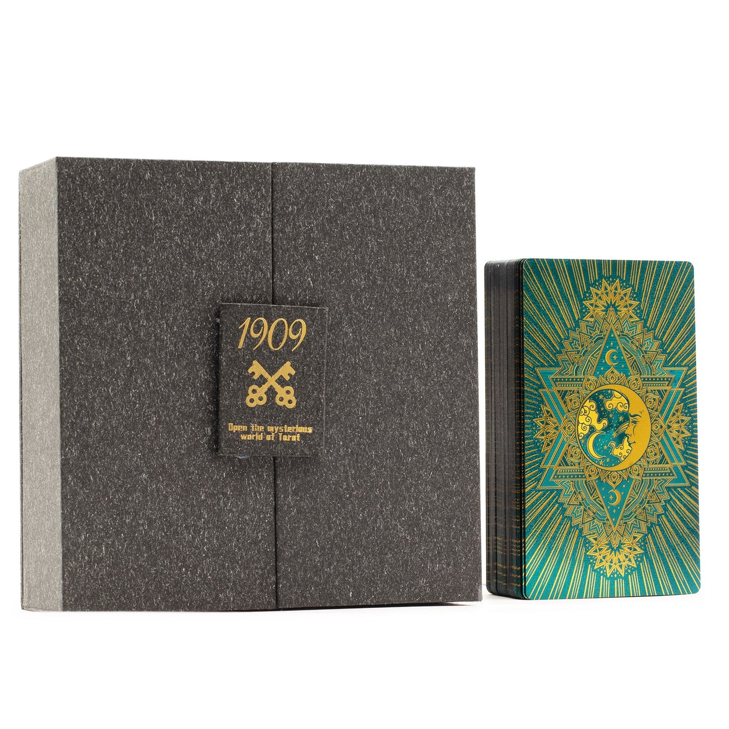 Gold & Turqoise Foil Tarot Card -  Gift Set