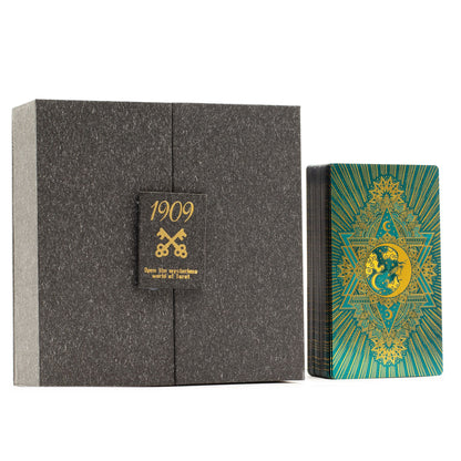 Gold & Turqoise Foil Tarot Card -  Gift Set