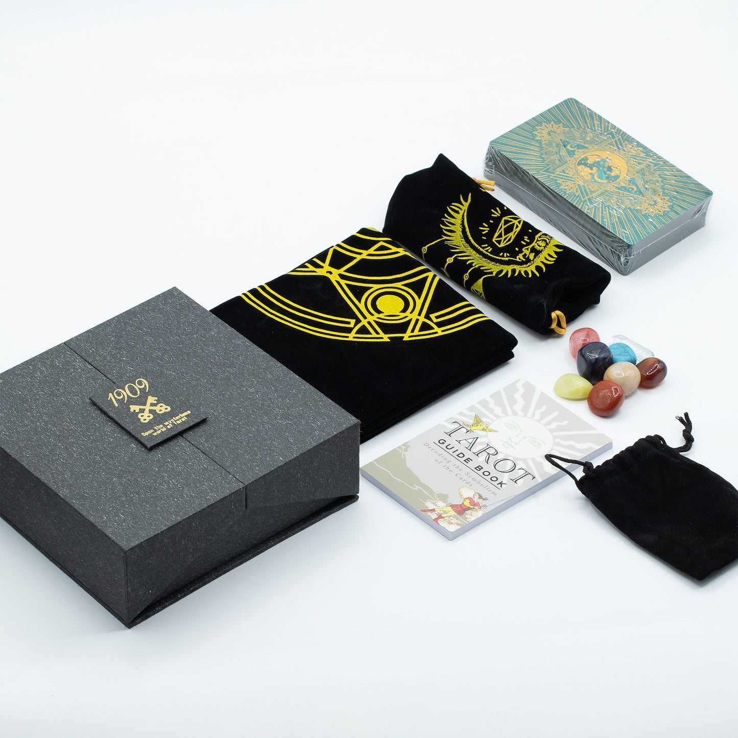 Gold & Turqoise Foil Tarot Card -  Gift Set