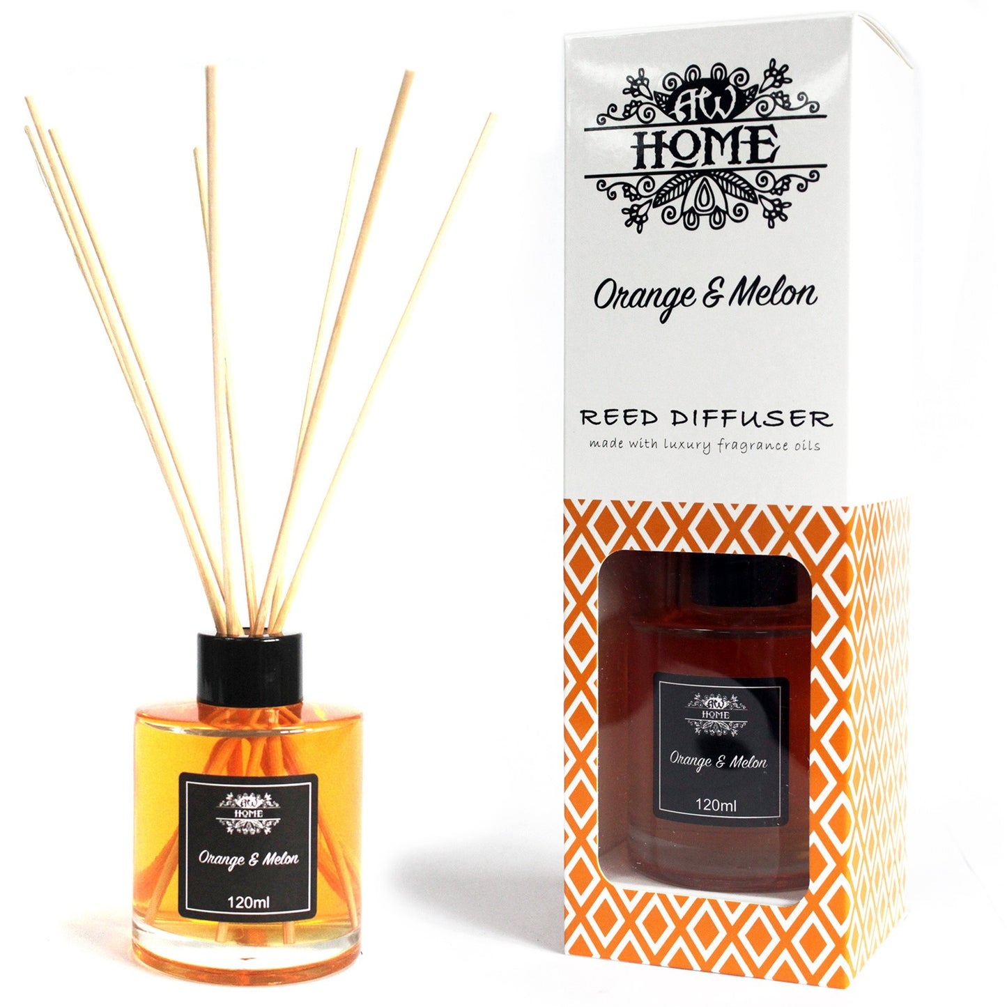 Reed Diffuser 120ml - Orange & Melon