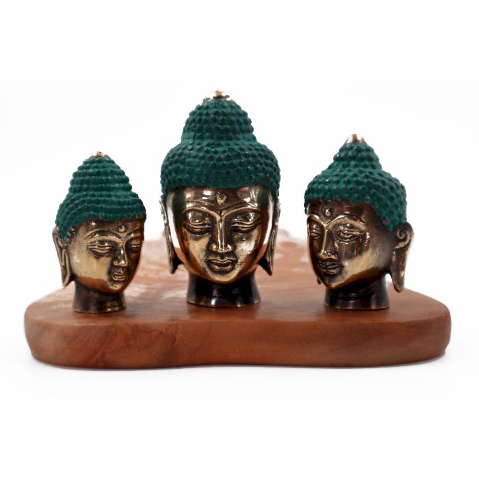 Set of 3 - Buddha Heads
